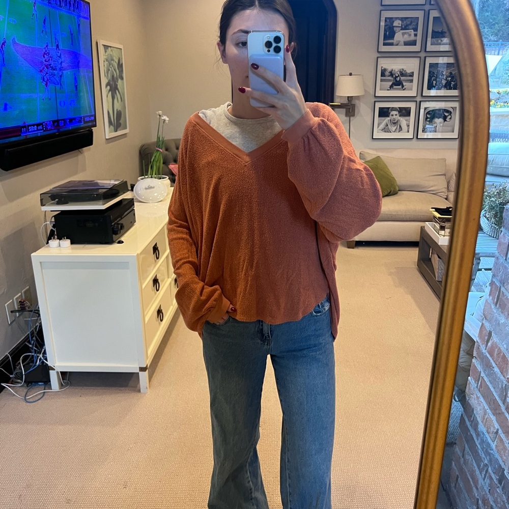 Urban Outfitters Coral Textured Sweater